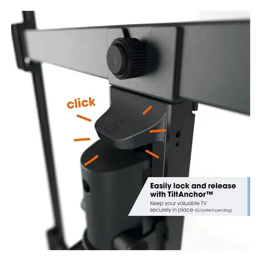 zidni nosač za ekrane od 55“-100“,rotacija 180°,nagib 10°, 55kg
