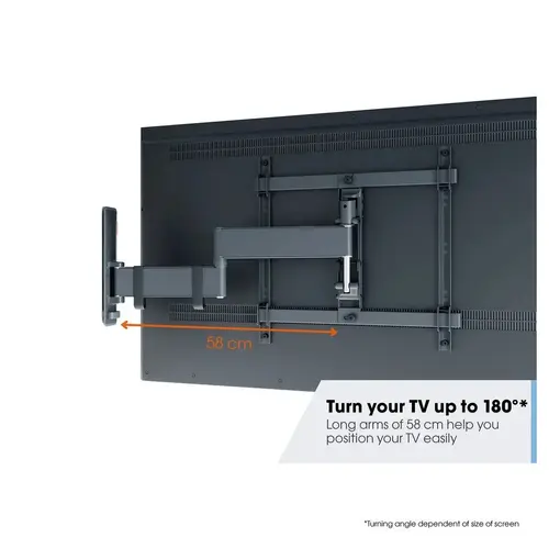 zidni nosač za ekrane od 55“-100“,rotacija 180°,nagib 10°, 55kg