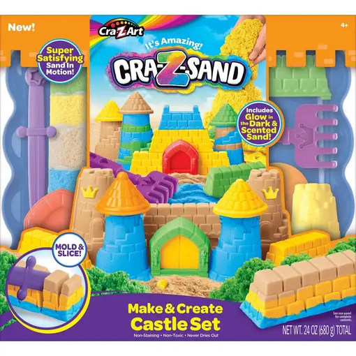 set kinetički pijesak Dvorac Cra-Z-Sand  680 g