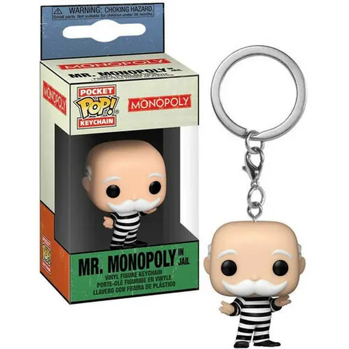 Keychain: Monopoly - Mr. Monopoly in jail