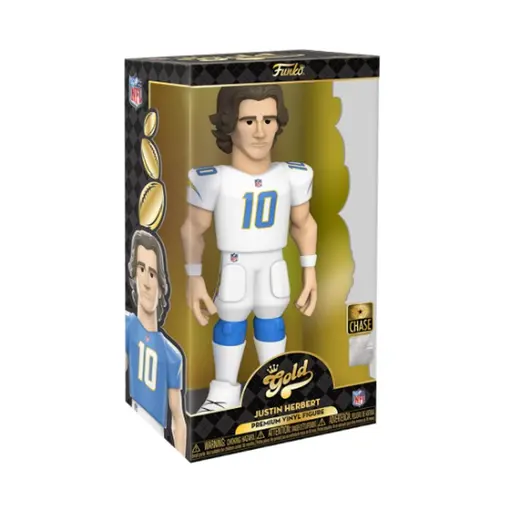 GOLD 12“ NFL CHARGERS - JUSTIN HERBERT