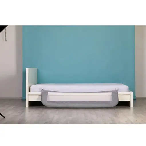 zaštitna ograda za krevet Lara 150x60 cm, siva