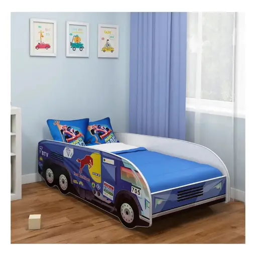 dječji krevet s motivom 140x70 cm 08-Dakar plava