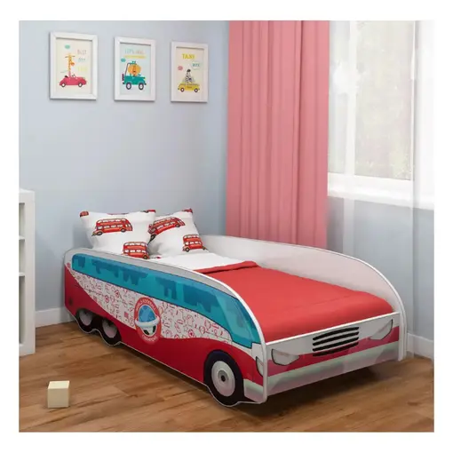 dječji krevet s motivom 140x70 cm 11-Autobus