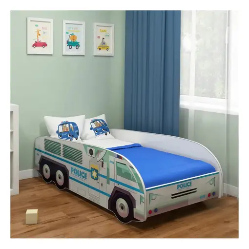 dječji krevet s motivom 160x80 cm 01-Policija