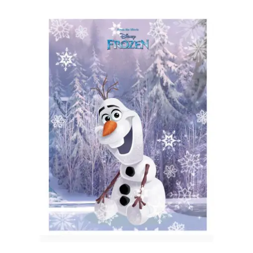 Bilježnica A4 kockice, Frozen, holo print 5