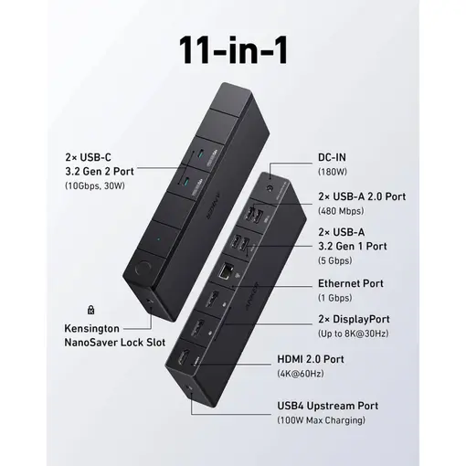568 USB-C 11-u-1 priključna stanica