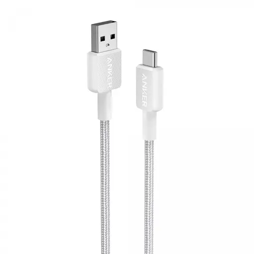 322 USB-A na USB-C pleteni kabel 0 -9 m bijeli