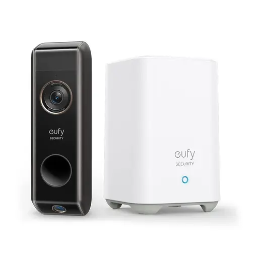Eufy sigurnosno video zvono s dvostrukom kamerom 2K - s baznom stanicom