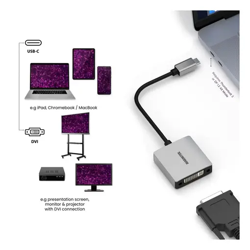 adapter USB tip C na DVI