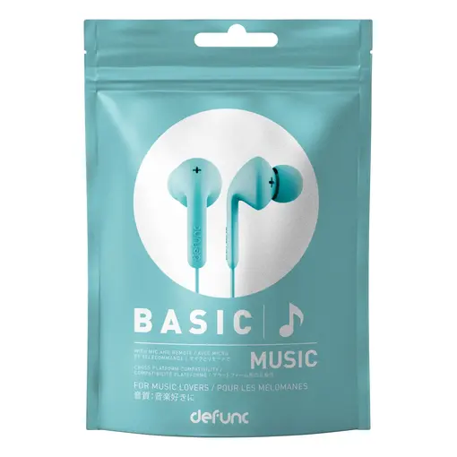 Slušalice - Earbud BASIC - MUSIC - Cyan