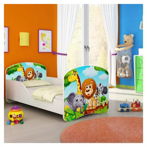 Animals drveni dječji krevet