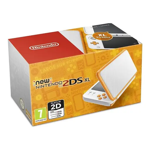 Nintendo 2DS XL Console White & Orange