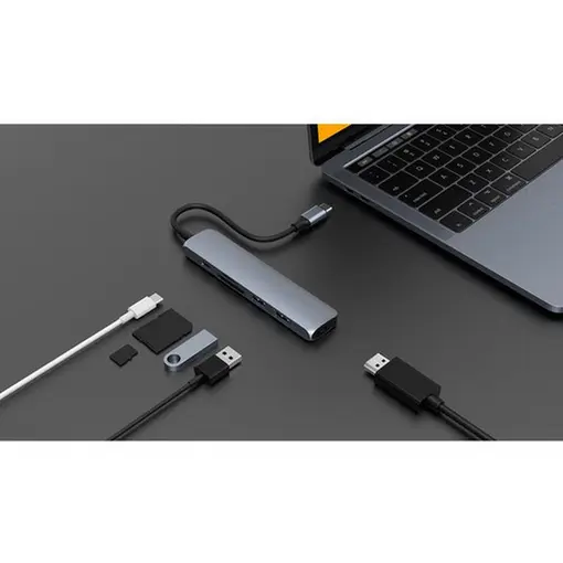 BAR 6 u 1 USB-C HUB, za Macbook, Chromebook i PC