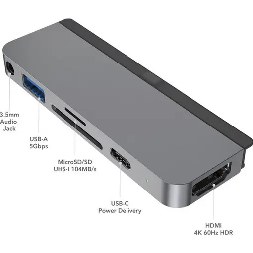 6 u 1 USB-C HUB za iPad Pro, iPad Air, iPad Mini