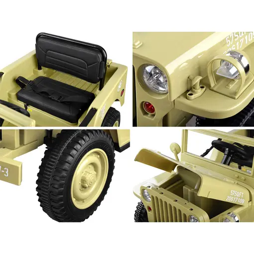Jeep Willys 4×4 na akumulator – Beige