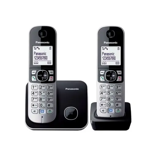 bežični telefon KX-TG6812FXB, twin