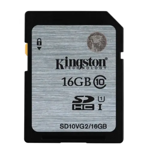 Kingston SDHC UHS-I Class 10 Flash Card, 16GB