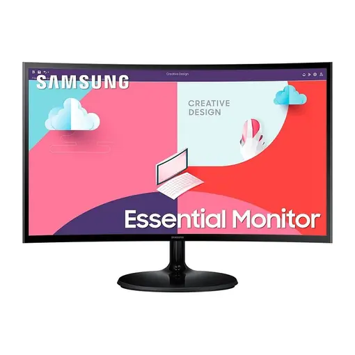 Zakrivljeni monitor S24C360EAU, IPS/VA, 23.8“/24“, 16:9, 1920x1080, 60Hz/75Hz, HDMI, VGA (D-Sub), USB