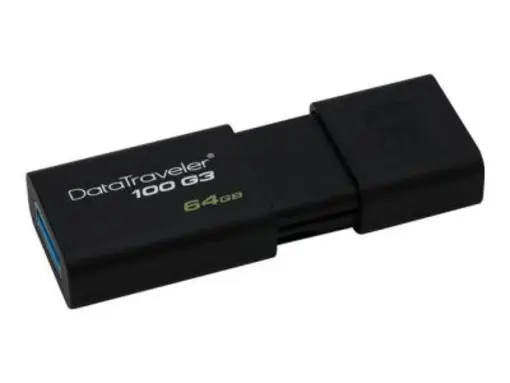 Memorija USB 3.0 FLASH DRIVE 64 GB, DT 100 G3, crni