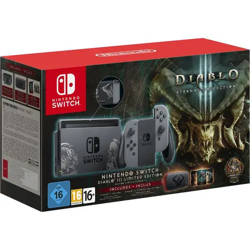Switch Console - Grey Joy-Con Diablo III Limited Edition Bundle