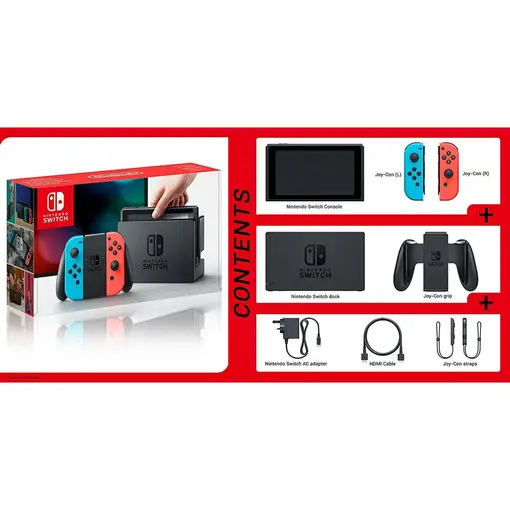 Switch Console - Red & Blue Joy-Con
