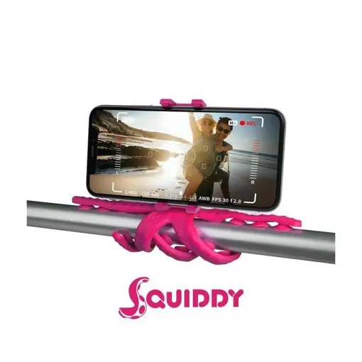 Squiddy, fleksibilni mini tripod, pink