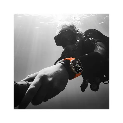 Watch Ultra 2 49mm Titan Case, Orange Ocean