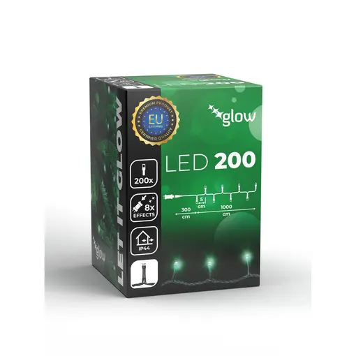 LED žaruljice, 200 kom zelena