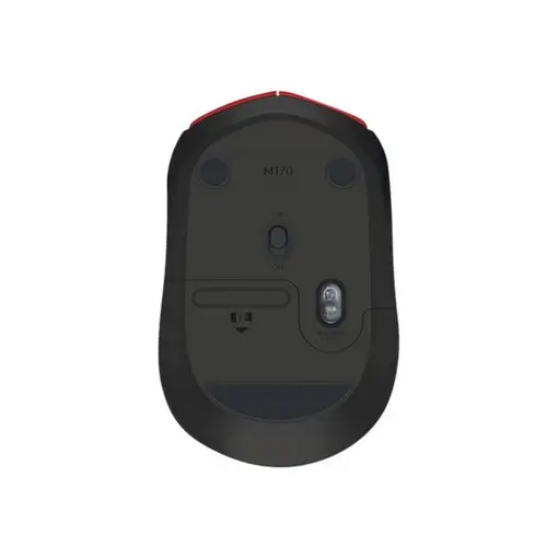 M171 bežični optički miš, crveno-crna