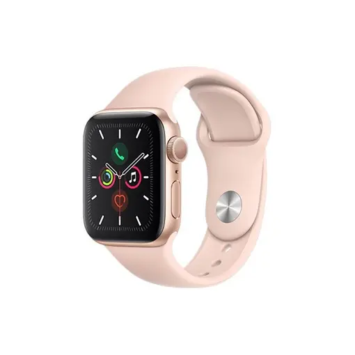 sat Series 5 GPS, 40mm Gold Aluminium Case with Pink Sand Sport Band