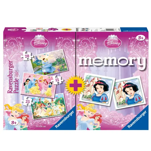 dječje puzzle + Memory Princess 3