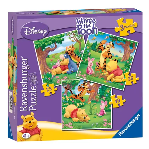 dječje puzzle Winnie 3 u kutiji