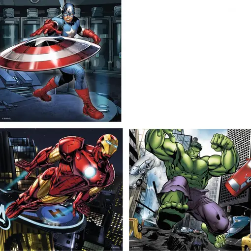 dječje puzzle Avengers 3 u kutiji