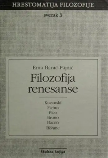 Filozofija renesanse, Banić-Pajnić Erna