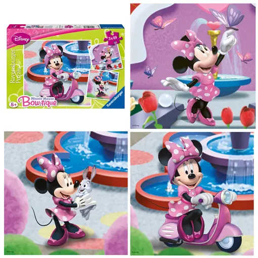 dječje puzzle Minnie mouse 3 slike