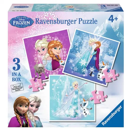dječje puzzle Frozen 3 u kutiji