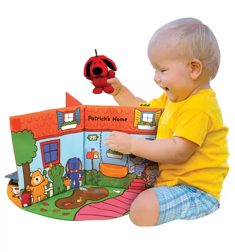 Didaktička igračka 3D - edukativna knjiga Patrikov dom, 12mj.+