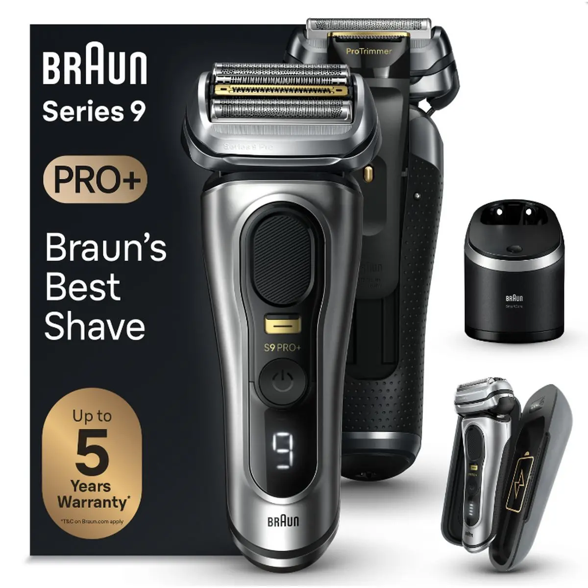 Braun Series 9 PRO+ 9577cc brijaći aparat 6u1, SmartCare Center i PowerCase – srebrni image