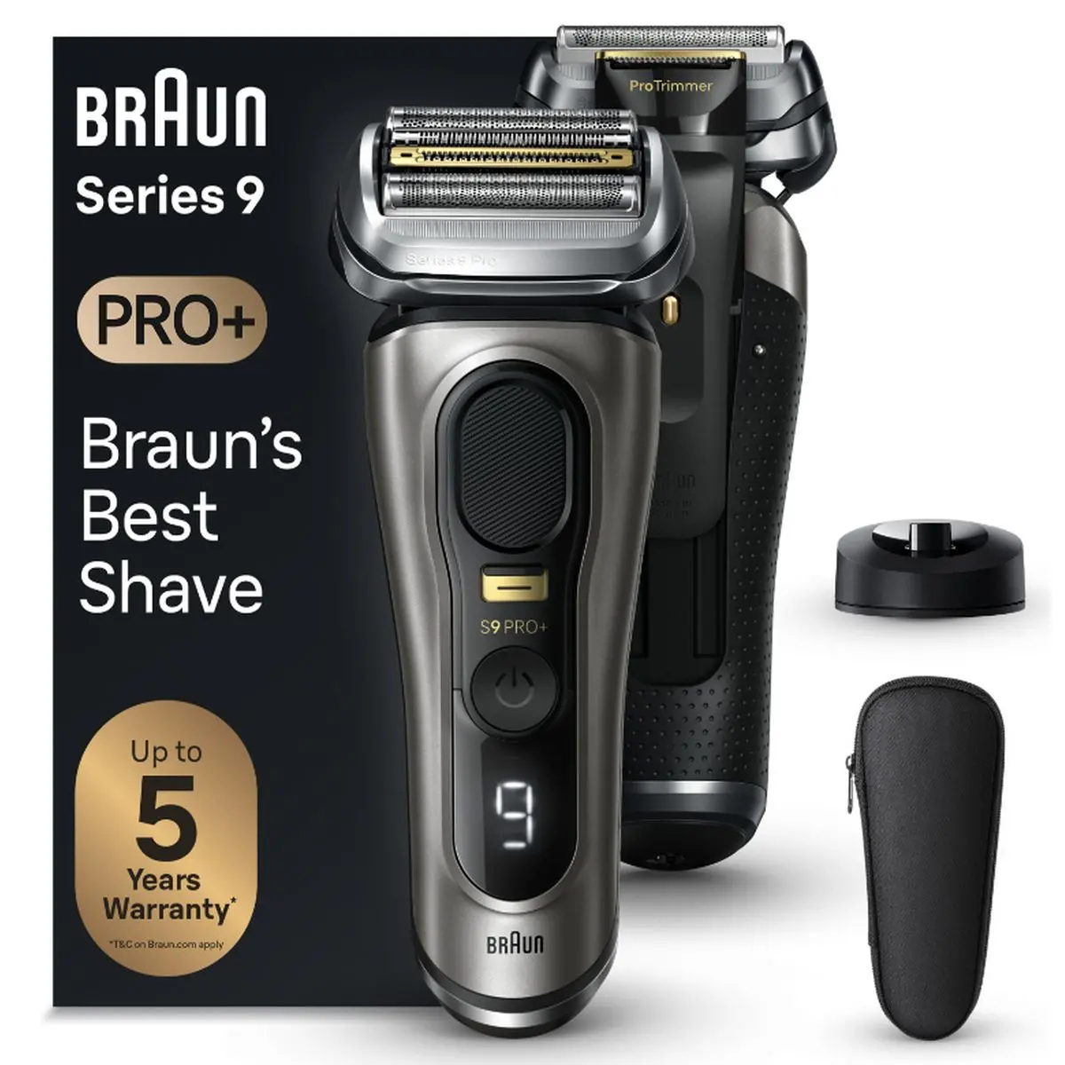 Braun Series 9 PRO+ 9515s brijaći aparat s postoljem za punjenje – grafitno sivi image