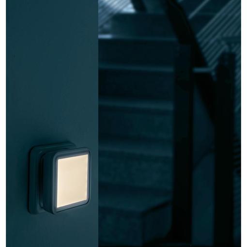 LED noćna svjetiljka Lucca, uglata 34401S