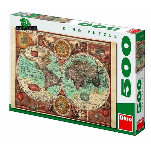 povijesna karta svijeta Dino puzzle 500 kom povijesna karta svijeta | Abrakadabra web shop povijesna karta svijeta