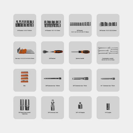 Ručni set alata od 90 komada