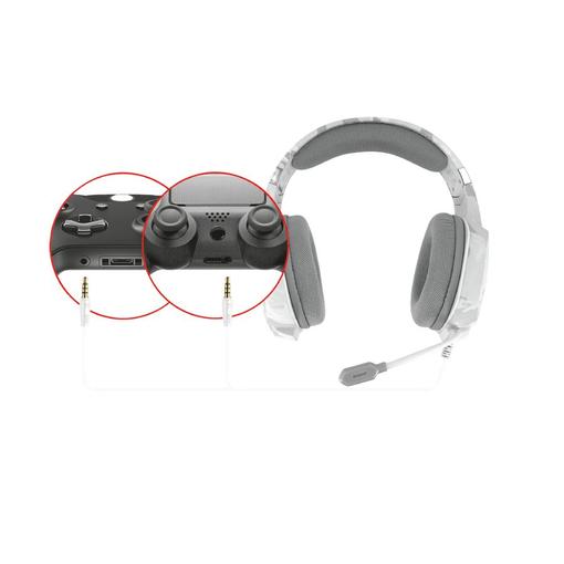 Slušalice + mikrofon GXT322 Carus, gaming, žičane, 3.5 mm, bijele (20864)