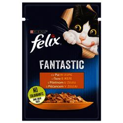 Felix Fantastic Hrana za mačke s piletinom u želeu 85 g 