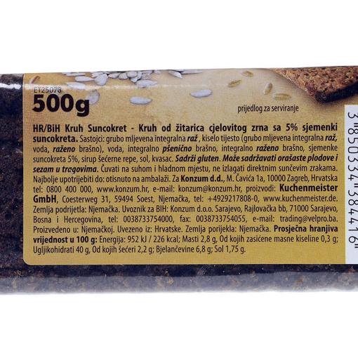 Kruh suncokret active 500 g