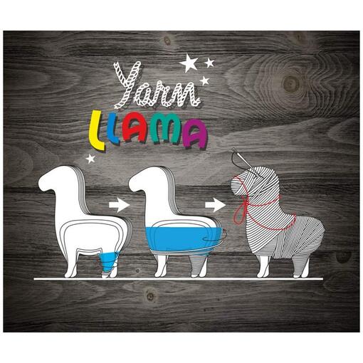 kreativni set vuna llama