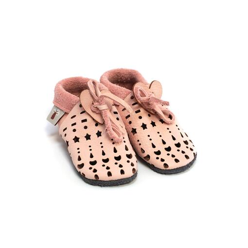 Sandalice mekane dječje cipelice Dots pink