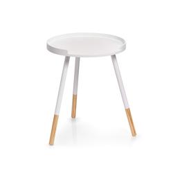 Zeller stolić za kavu, MDF/drvo - 40x49 cm  - Bijela