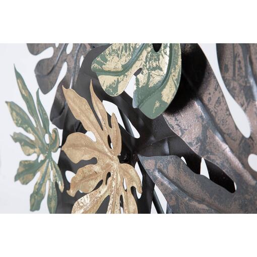 zidni metalni panel Antique leaf,  133x10x67 cm